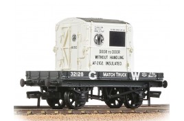 1 Plank Wagon GWR Grey With 'GWR' AF Container OO Gauge 
